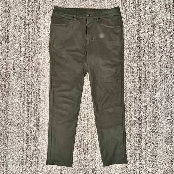 Lululemon Athletica Men's ABC Slim-Fit Pant Warpstreme in Olive Green - Picture 3 of 13